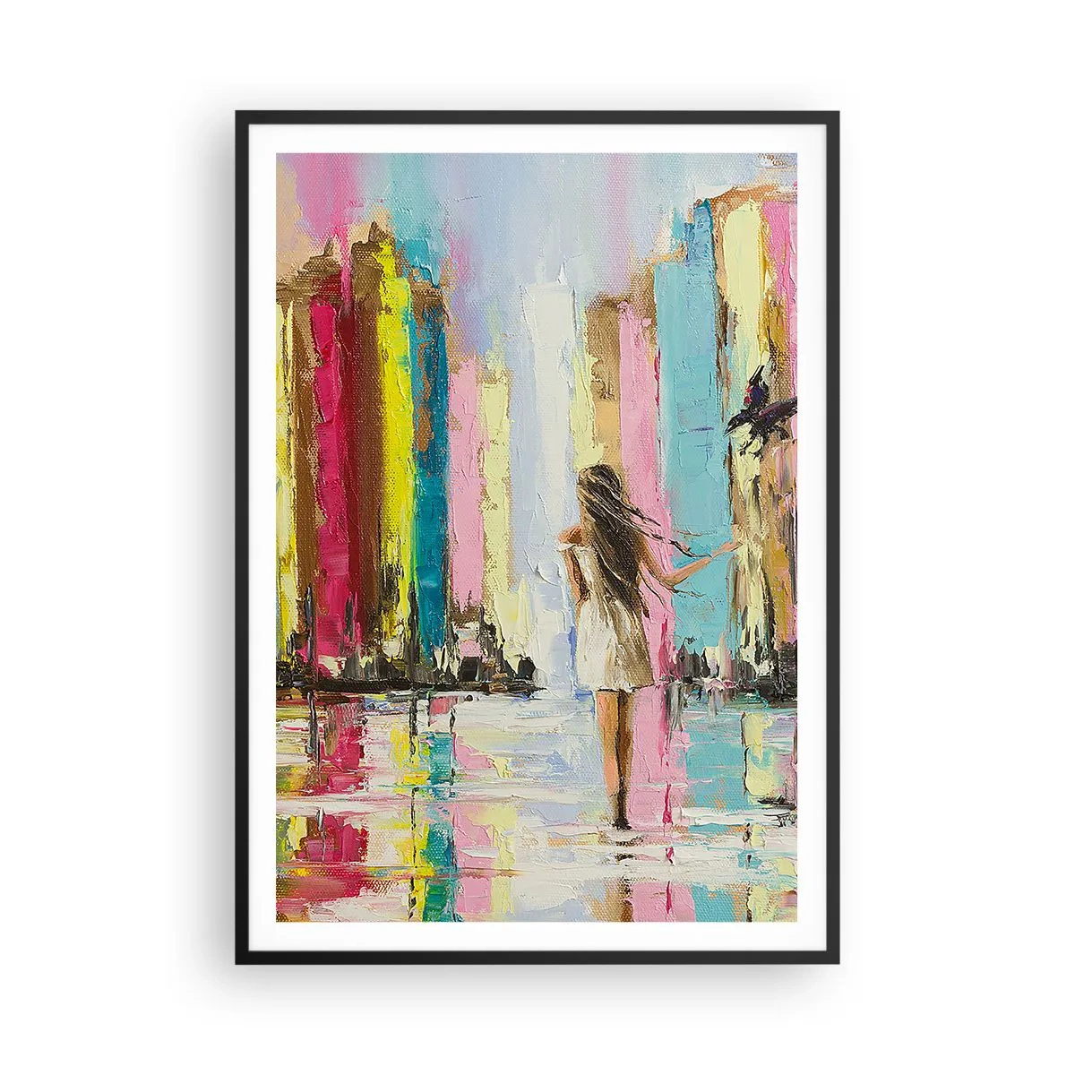 Poster în ramă neagră - Urmați-mă - 70x100 cm