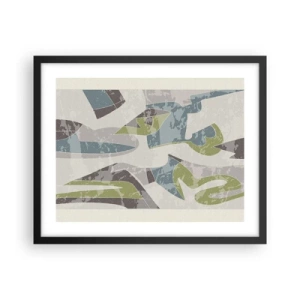 Poster în ramă neagră - Compoziție din spatele geamului - 50x40 cm