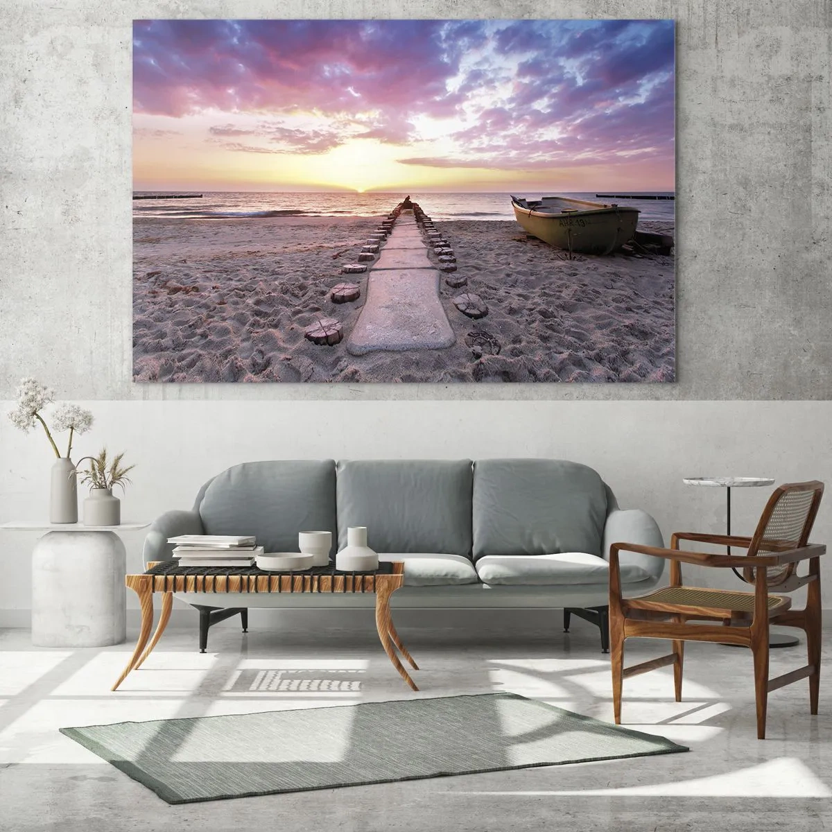 Tablou pe sticlă - Un moment de experiență profundă - 120x50 cm