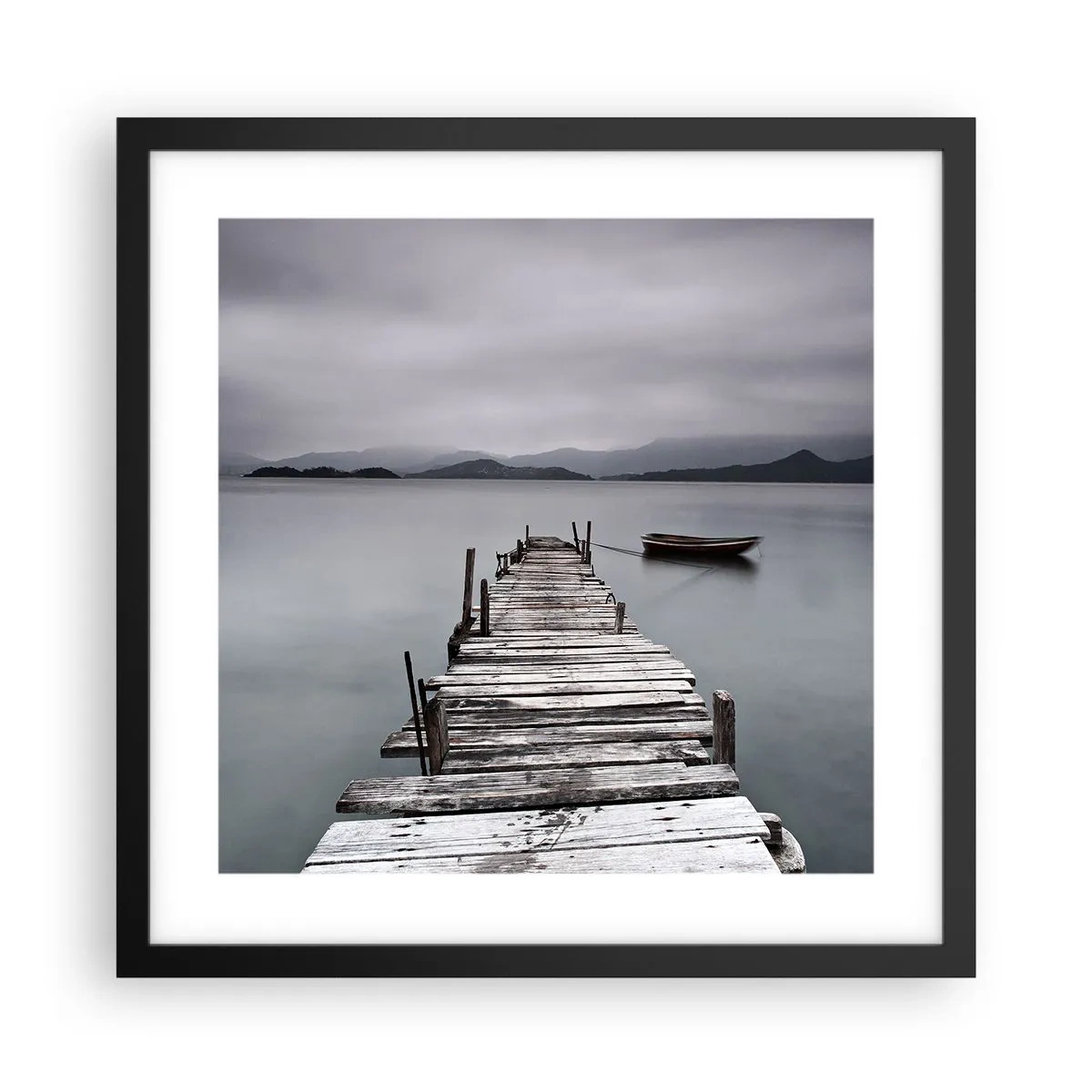 Poster în ramă neagră - Poți pleca mâine - 40x40 cm