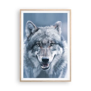 Poster în ramă de stejar deschis - Accepți provocarea? - 70x100 cm