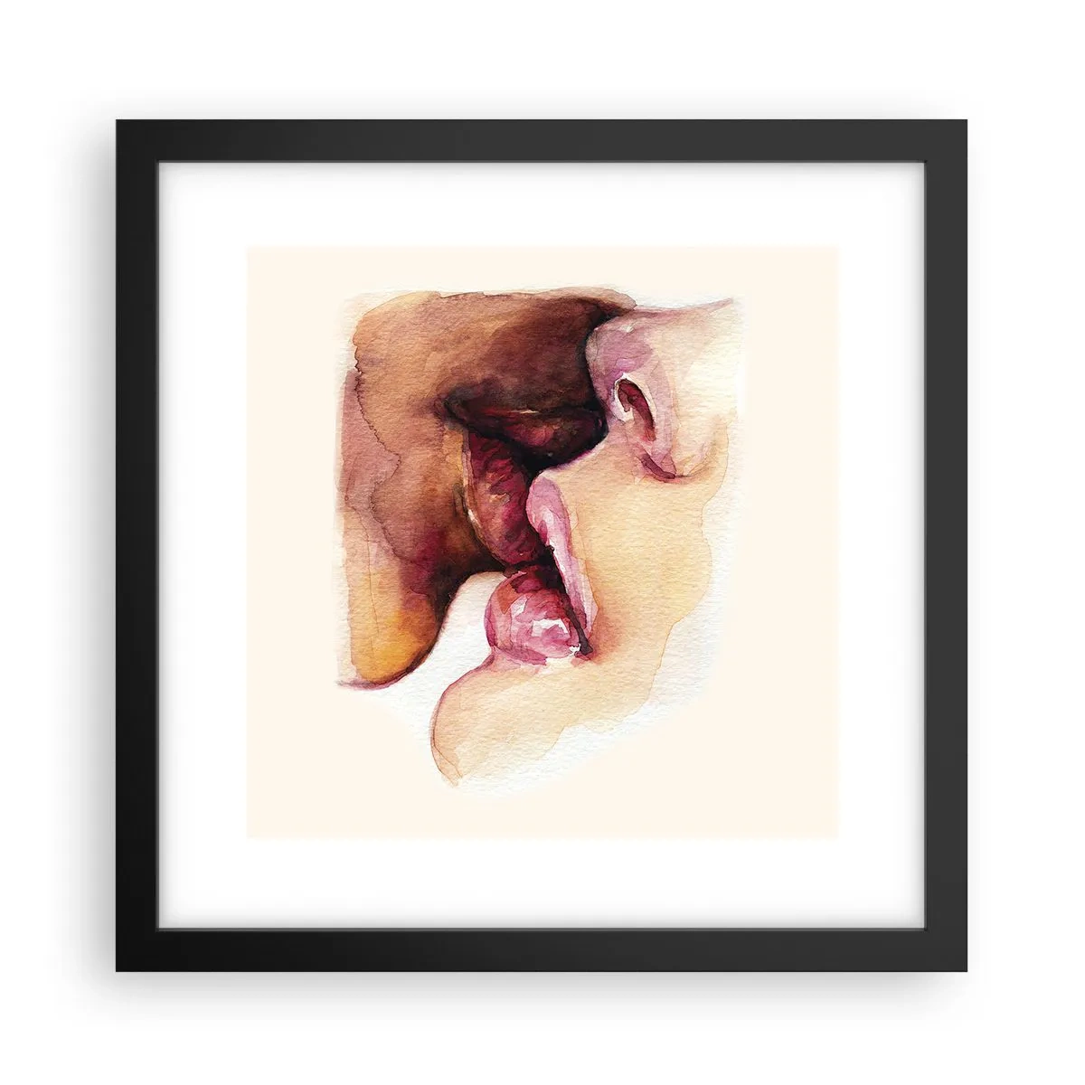 Poster în ramă neagră - Ca ziua și noaptea, ca cerul și pământul - 30x30 cm
