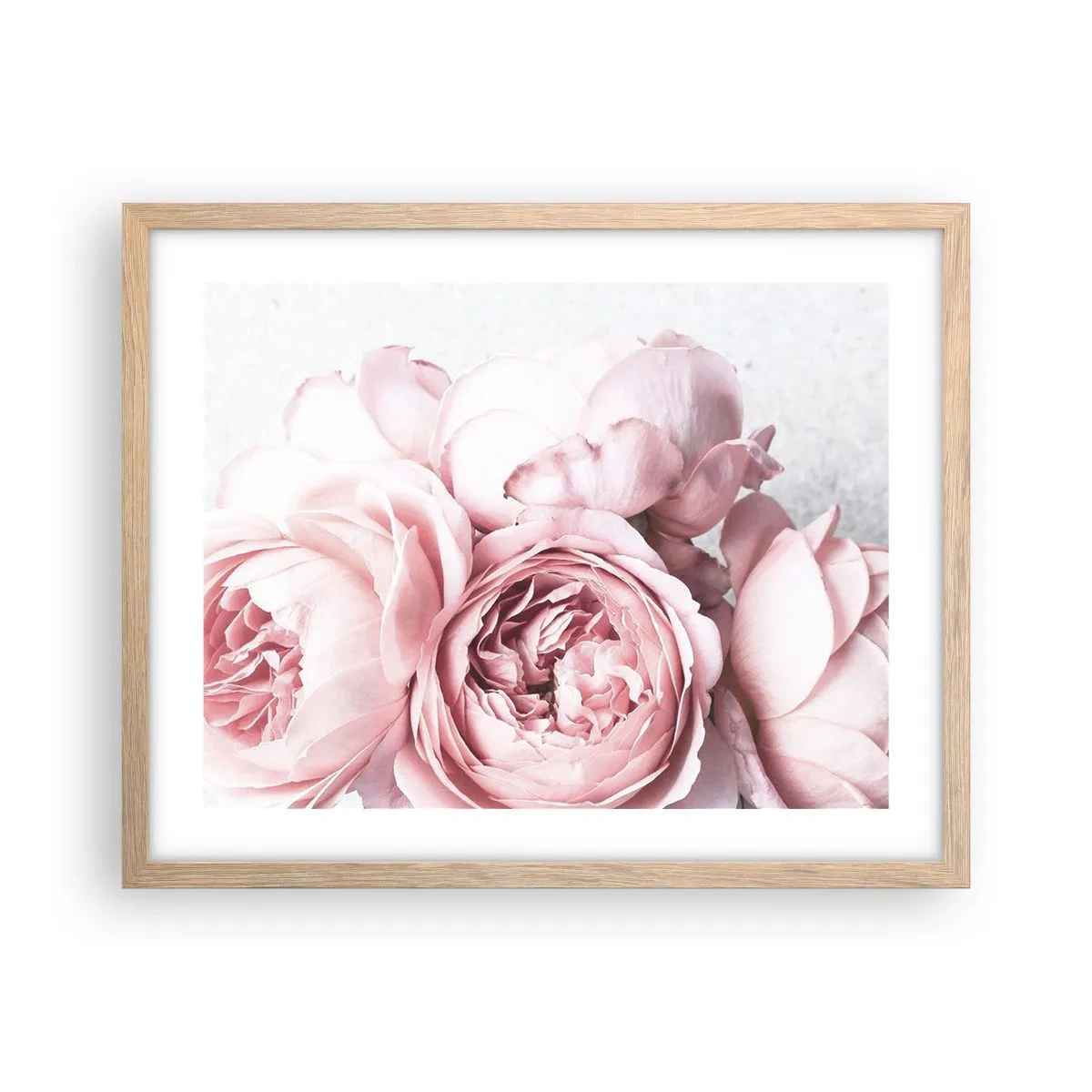 Poster în ramă de stejar deschis - Pentru romantici - 50x40 cm