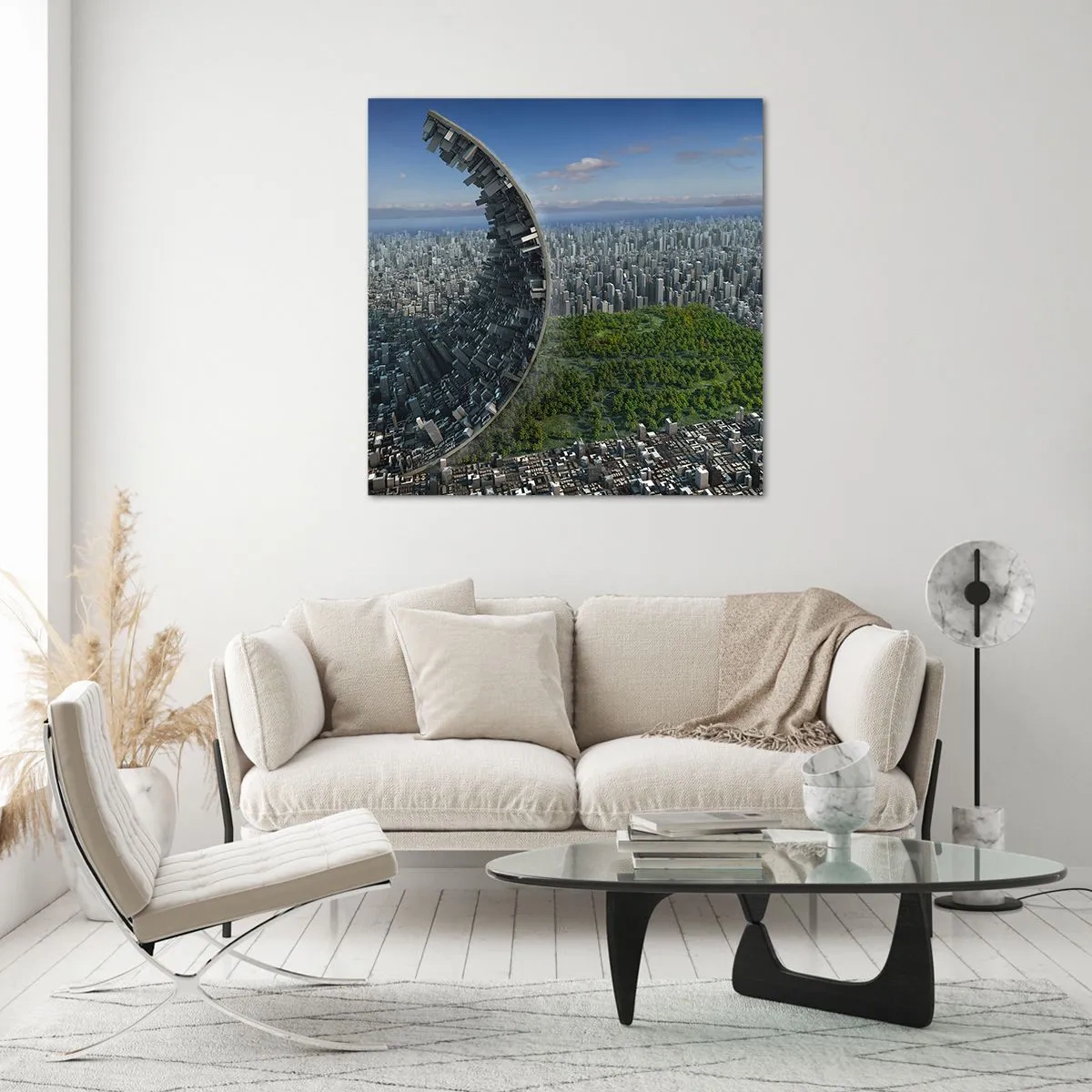 Tablou pe sticlă - Natura este eternă - 50x50 cm