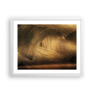 Poster în ramă albă - Într-un labirint de aur - 50x40 cm