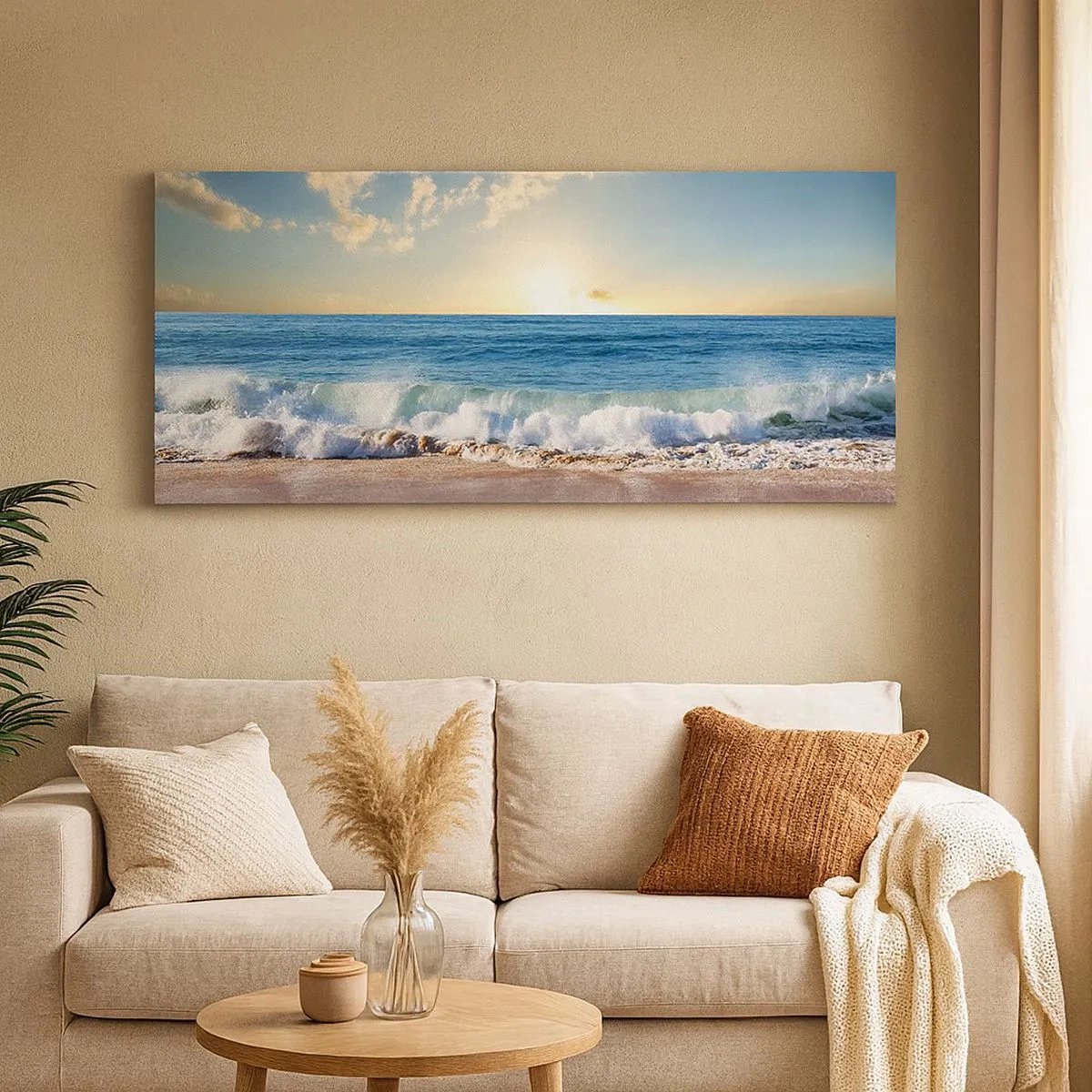 Tablou pe pânză - Mișcare și liniște în același timp - 100x40 cm