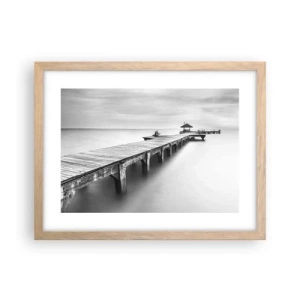 Poster în ramă de stejar deschis - În depărtare - 40x30 cm