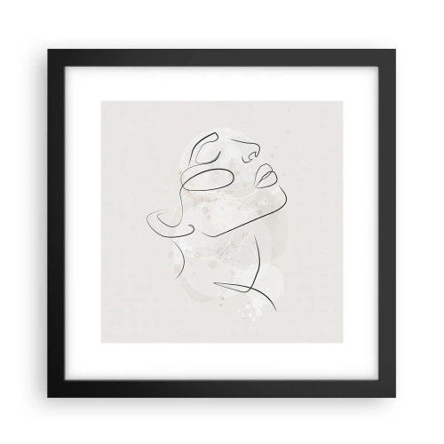 Poster în ramă neagră - Schiță de vis - 30x30 cm