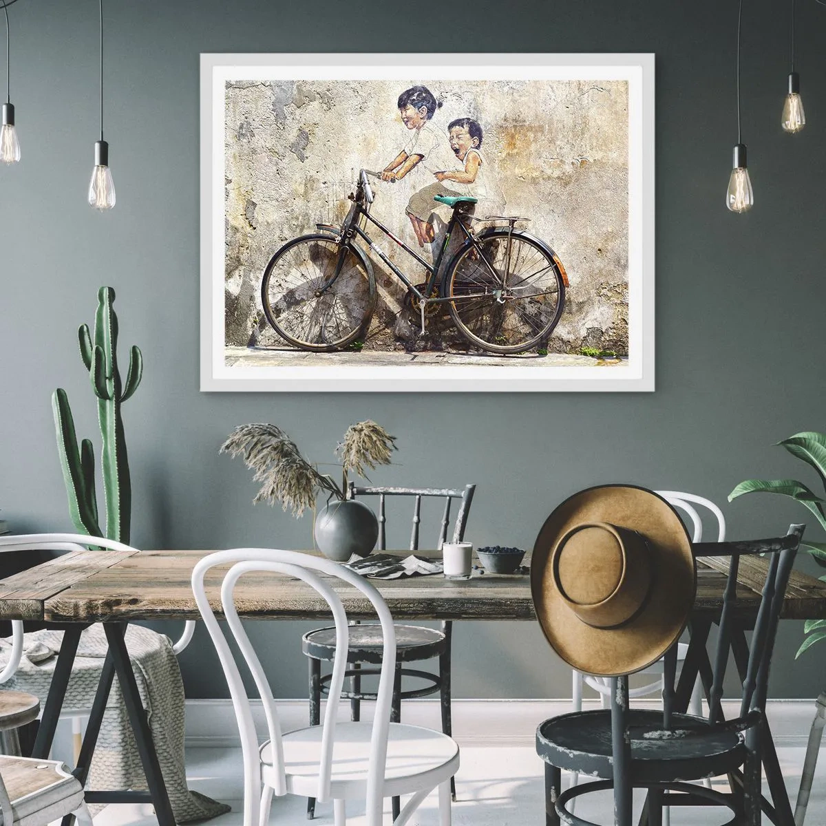 Poster în ramă albă - Adevărat sau fals? - 40x30 cm