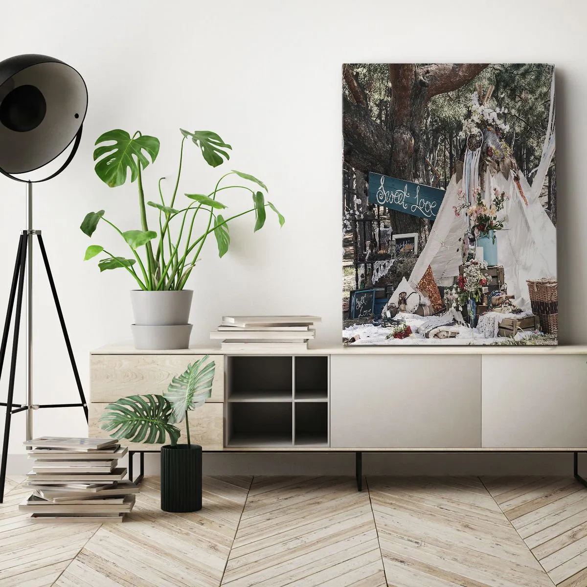 Tablou pe pânză - Make love… - 55x100 cm