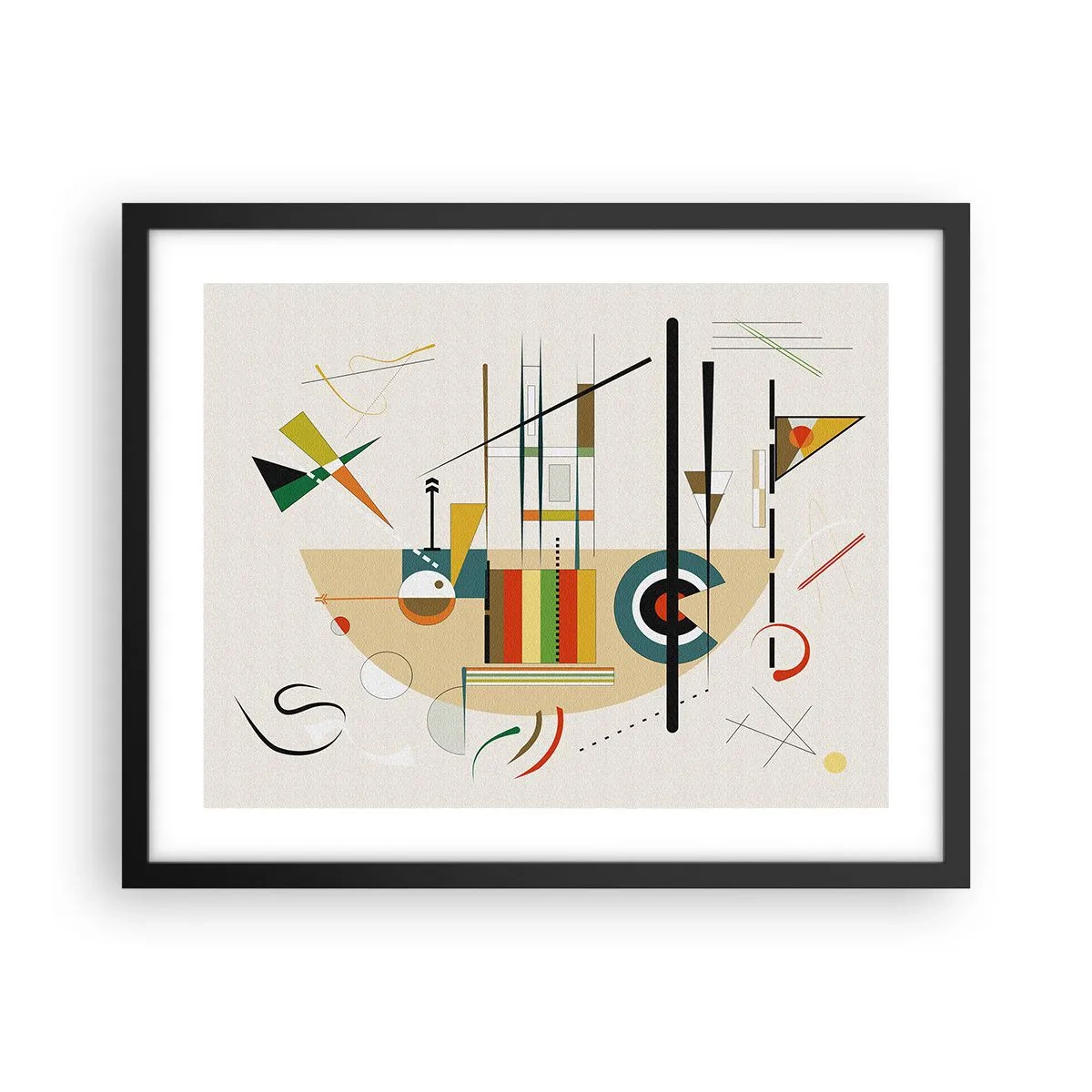 Poster în ramă neagră - Și lumea râde - 50x40 cm