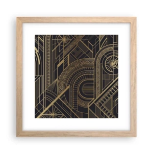 Poster în ramă de stejar deschis - Concepte, idei, planuri - 30x30 cm