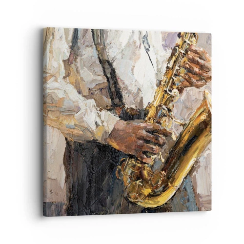 Tablou pe pânză - E timpul pentru a cânta solo - 30x30 cm
