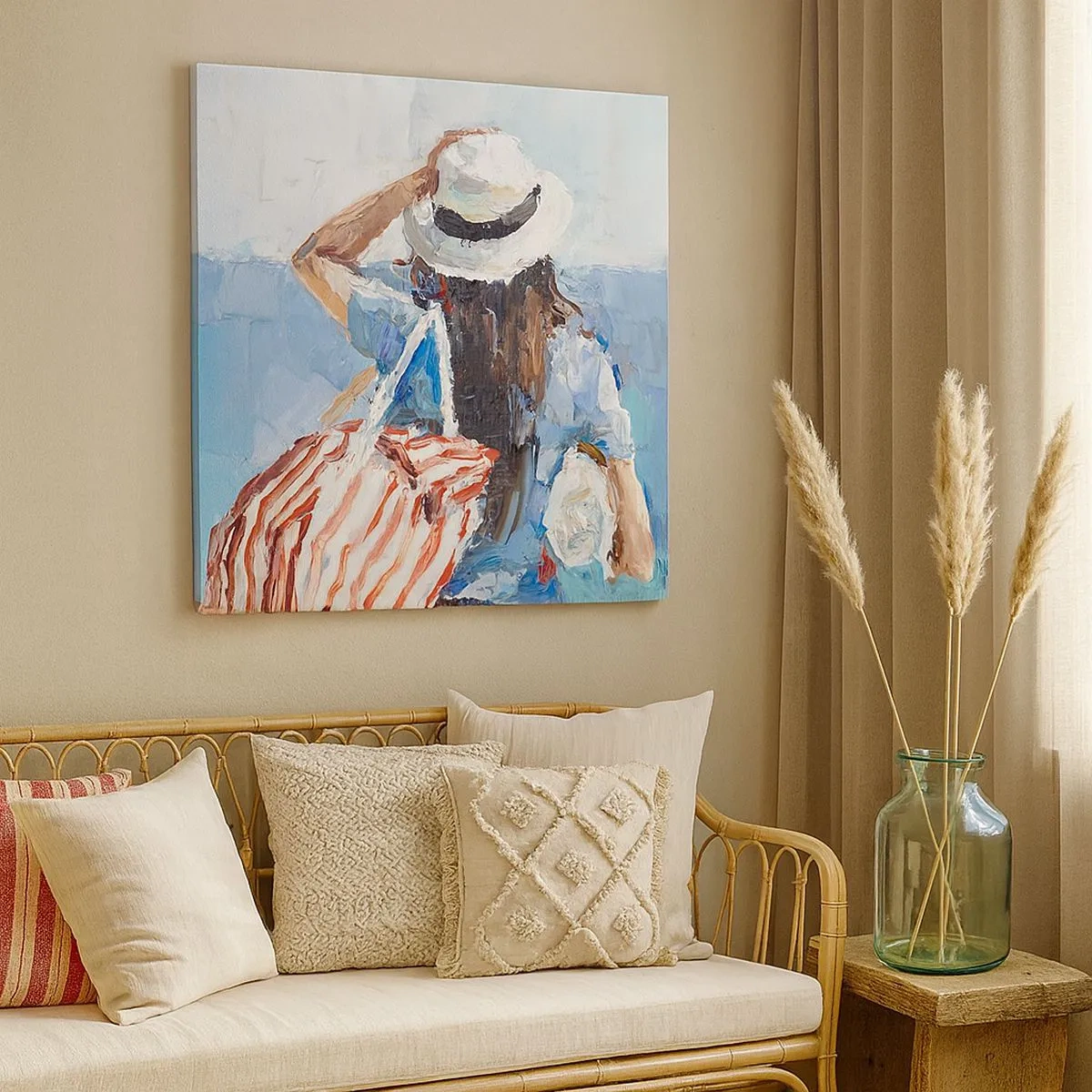 Tablou pe pânză - Bine ați venit în concediu - 30x30 cm