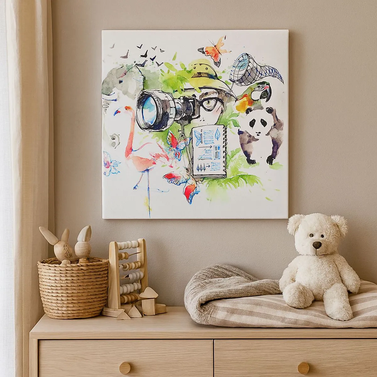 Tablou pe pânză - Prin obiectivul unui călător - 30x30 cm