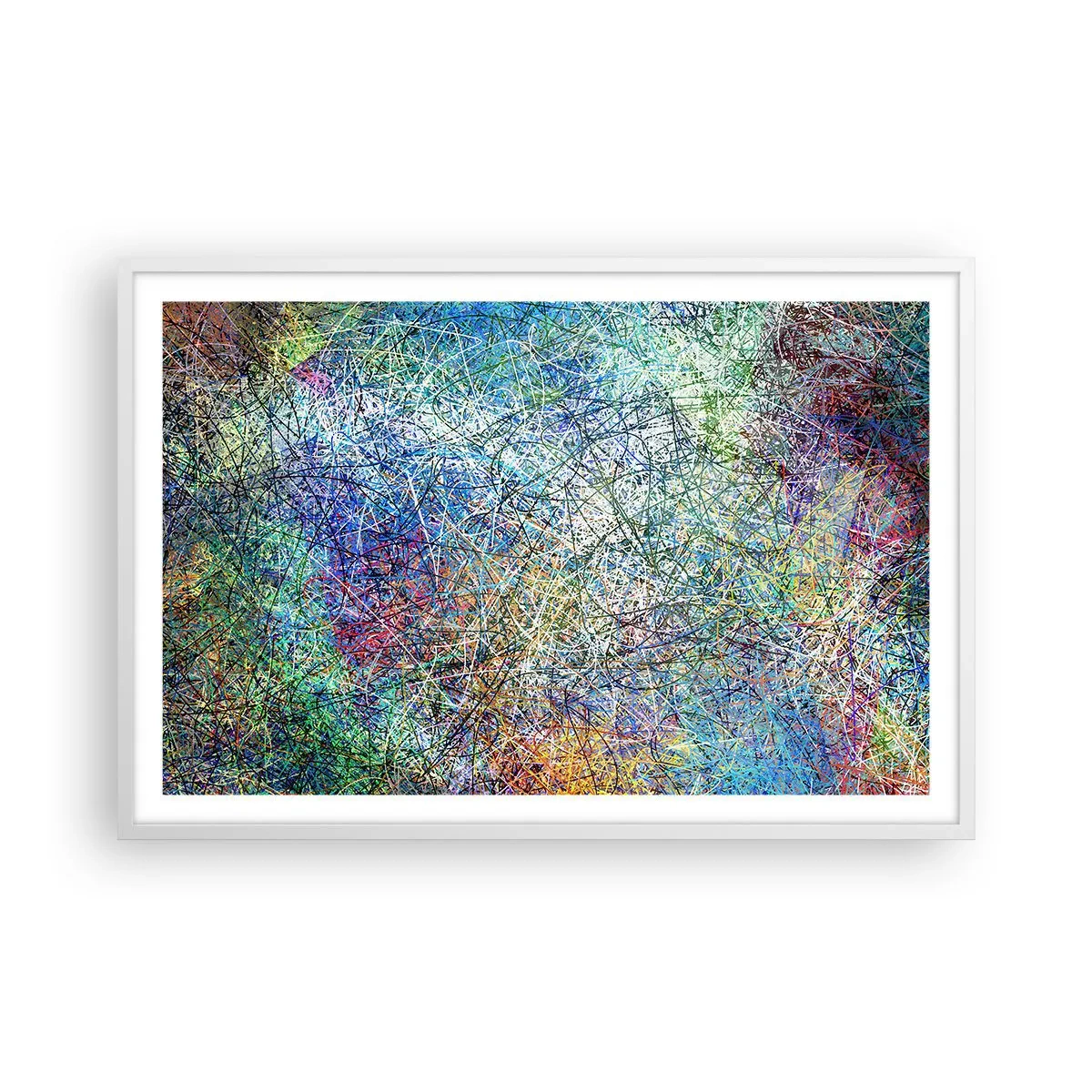 Poster în ramă albă - Nu este atât de simplu - 91x61 cm