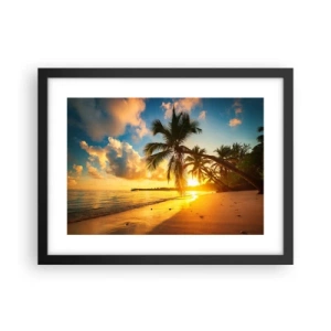 Poster în ramă neagră - Visul din Caraibe - 40x30 cm