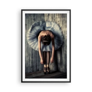 Poster în ramă neagră - Când muzica se oprește - 61x91 cm