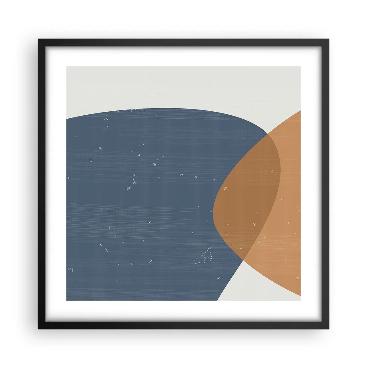 Poster în ramă neagră - Ovale și influențe - 50x50 cm