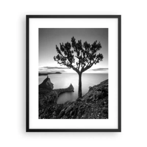 Poster în ramă neagră - Liniște până la orizont - 40x50 cm