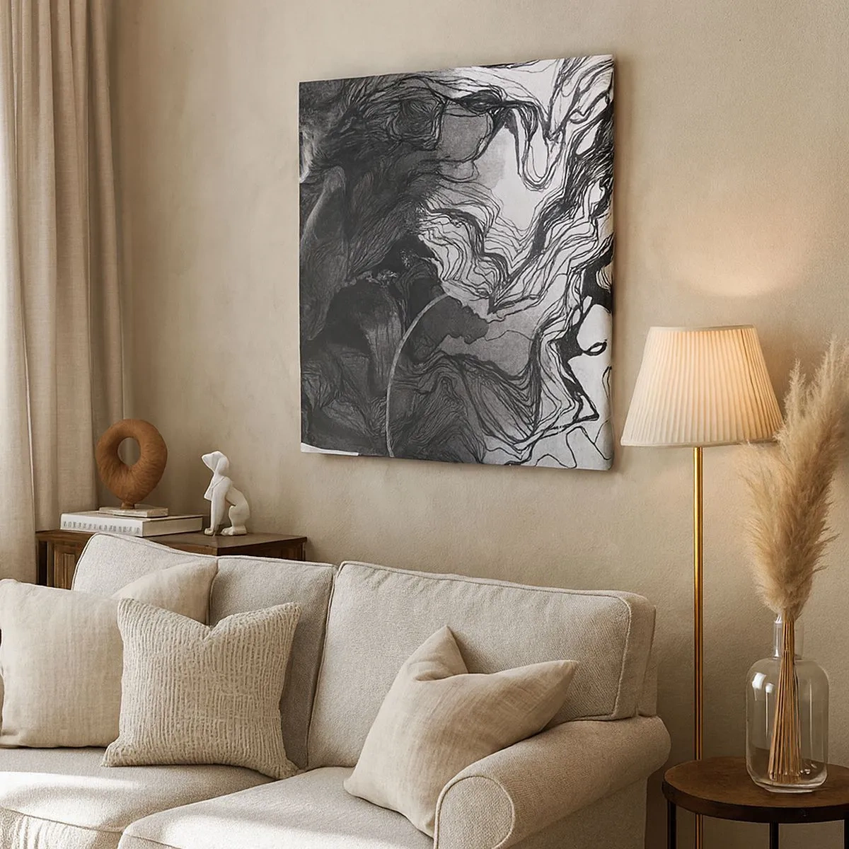 Tablou pe pânză - Încurcată în vise - 30x30 cm