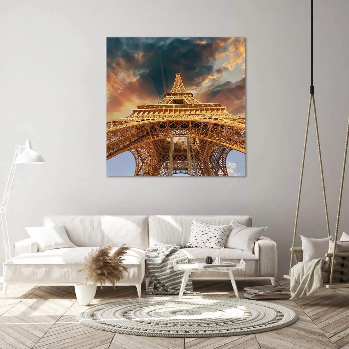 Tablou pe pânză - Cum a ajuns omenirea la cer - 40x40 cm