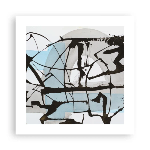 Poster - Cu toate acestea, albastru - 40x40 cm