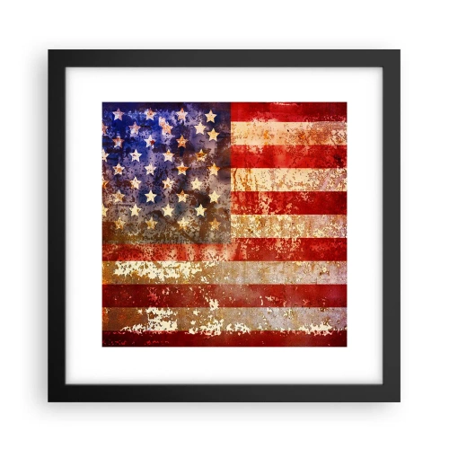 Poster în ramă neagră - Gloria nu trece - 30x30 cm