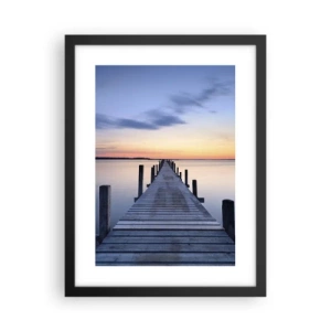 Poster în ramă neagră - Calmul unui amurg senin - 30x40 cm