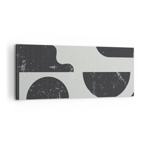 Tablou pe pânză - Compoziție deasupra și dedesubt - 100x40 cm