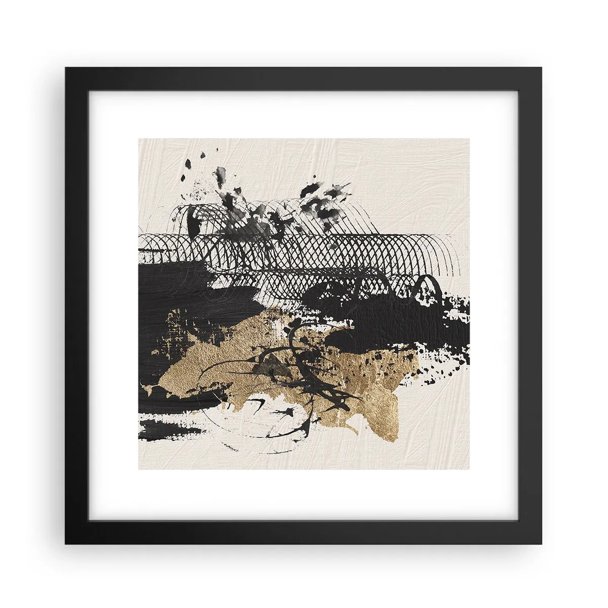 Poster în ramă neagră - Compoziție cu pasiune - 30x30 cm