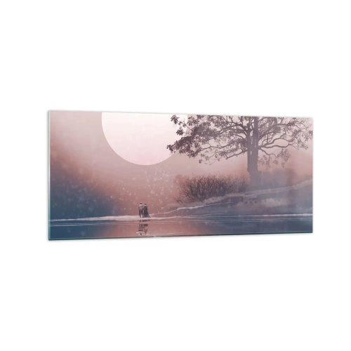 Tablou pe sticlă - Minuni nocturne - 120x50 cm