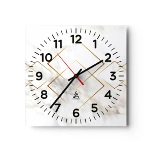 Ceas de perete - Ceas pe sticlă - Vedere spre infinit - 30x30 cm