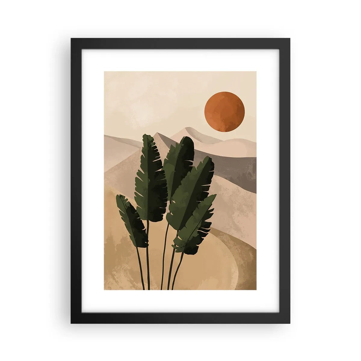 Poster în ramă neagră - Triumful vieții - 30x40 cm