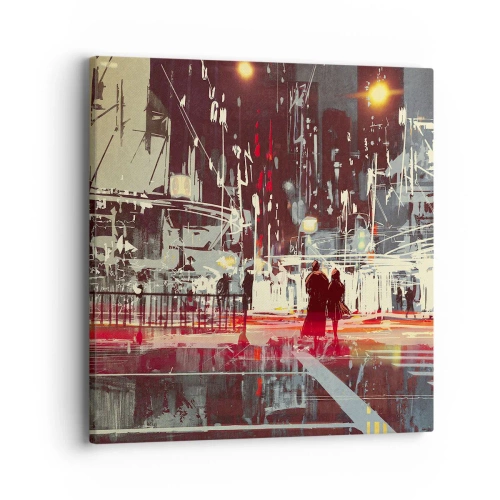 Tablou pe pânză - O trecere metropolitană - 40x40 cm