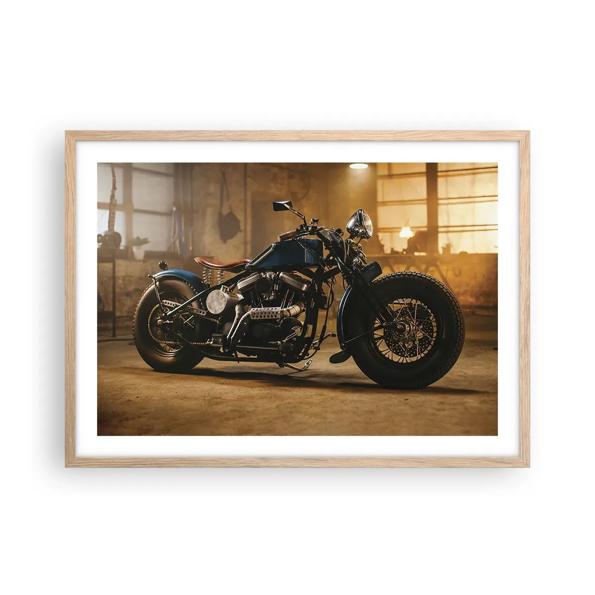 Poster în ramă de stejar deschis - Pot să fac totul - 70x50 cm