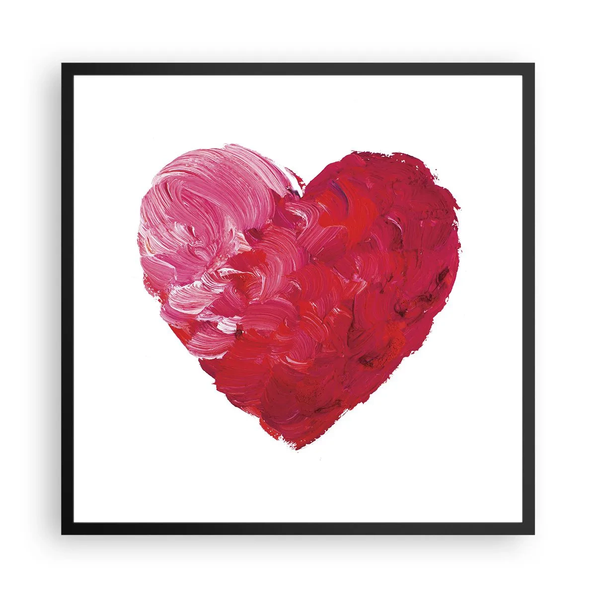 Poster în ramă neagră - All you need is love - 60x60 cm