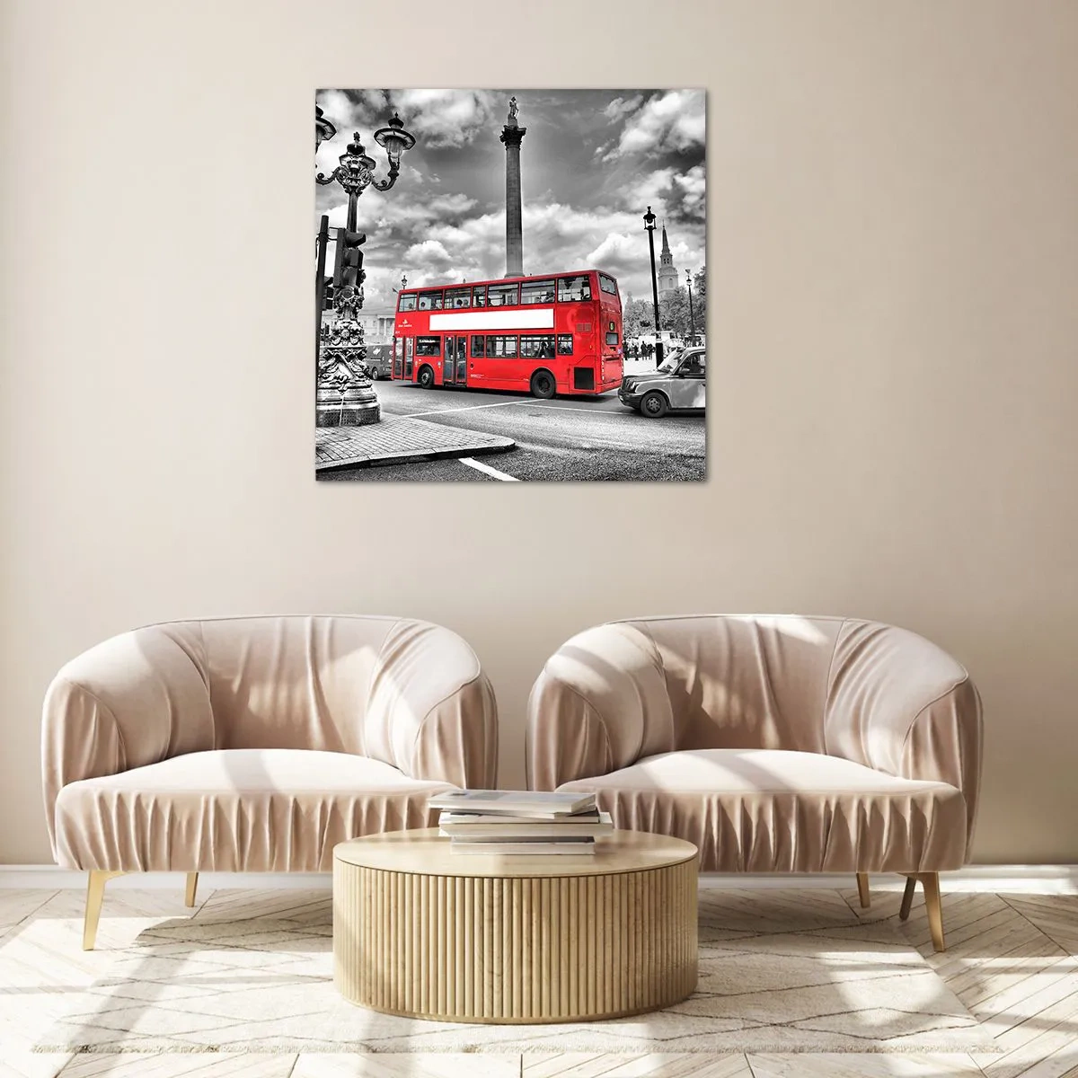 Tablou pe sticlă - Adevărata forță vitală a orașului - 70x70 cm