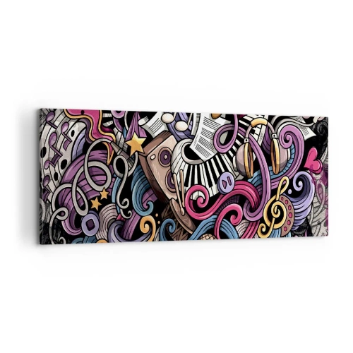 Tablou pe pânză - Melodie complicată - 100x40 cm