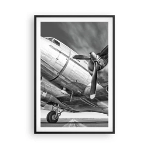Poster în ramă neagră - Întotdeauna gata de zbor - 61x91 cm