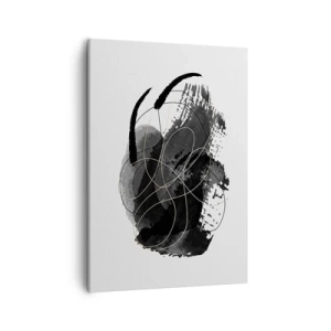 Tablou pe pânză - Provenit din negru - 50x70 cm