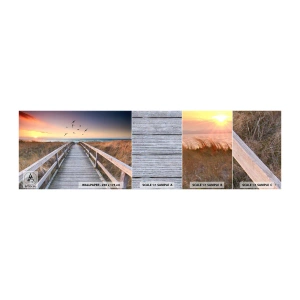 Mostră tapet autocolant Deluxe Sticker - Spațiul pentru a zbura - Peisaj, Mare, plajă - 100x30 cm