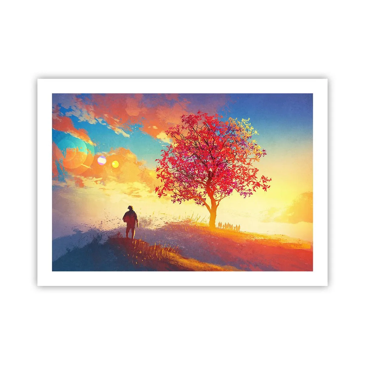 Poster - Pelerin la destinație - 70x50 cm