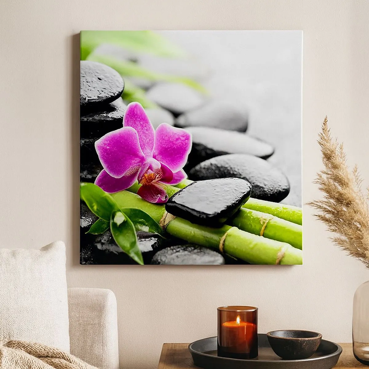 Tablou pe pânză - Într-un echilibru pașnic - 30x30 cm