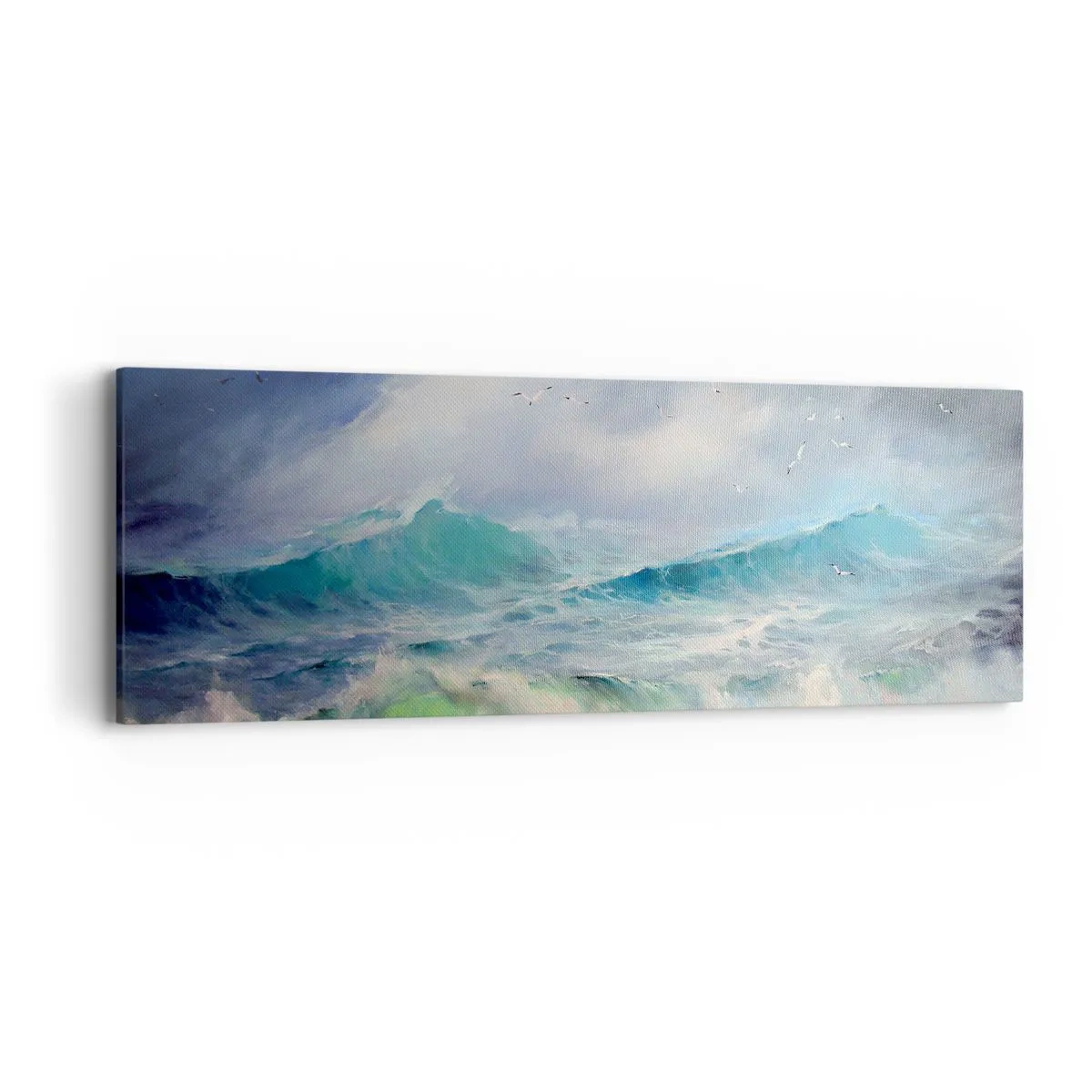 Tablou pe pânză - Vârtejul a gemut de triumf... - 90x30 cm