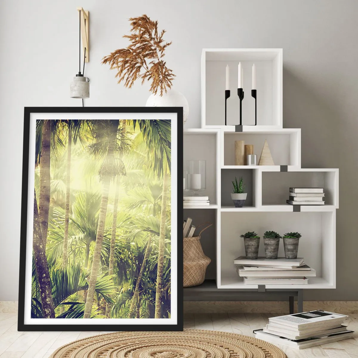 Poster în ramă neagră - Ardoare verde - 61x91 cm