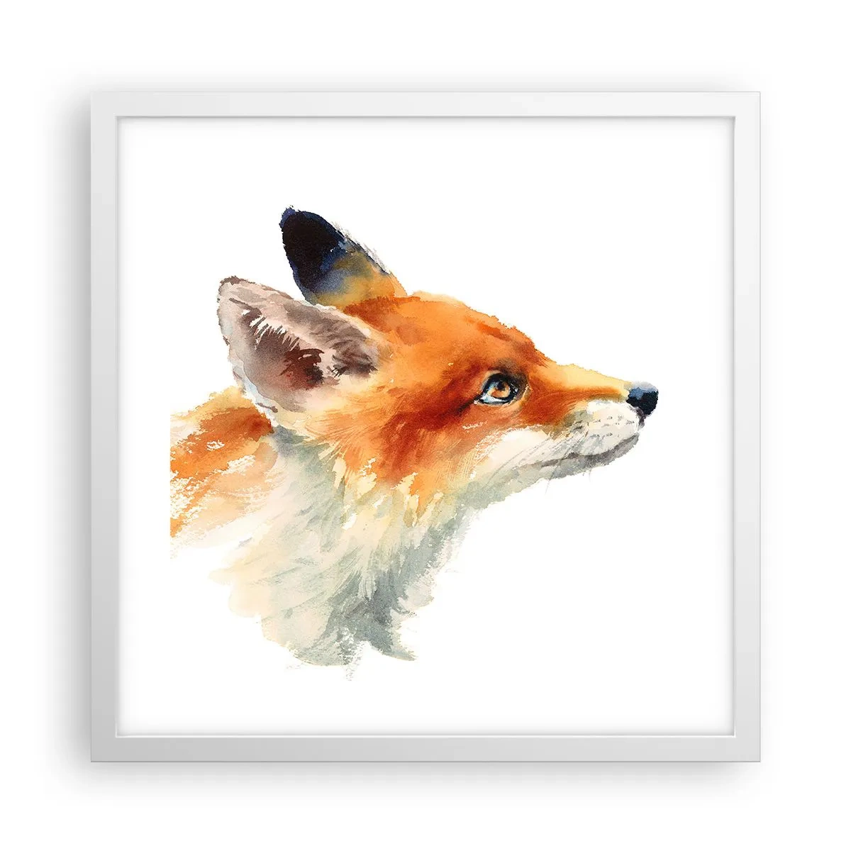 Poster în ramă albă - Nu poți fi niciodată prea atent - 40x40 cm