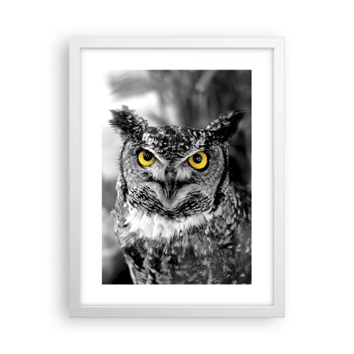 Poster în ramă albă - Nimic nu poate fi ascuns - 30x40 cm