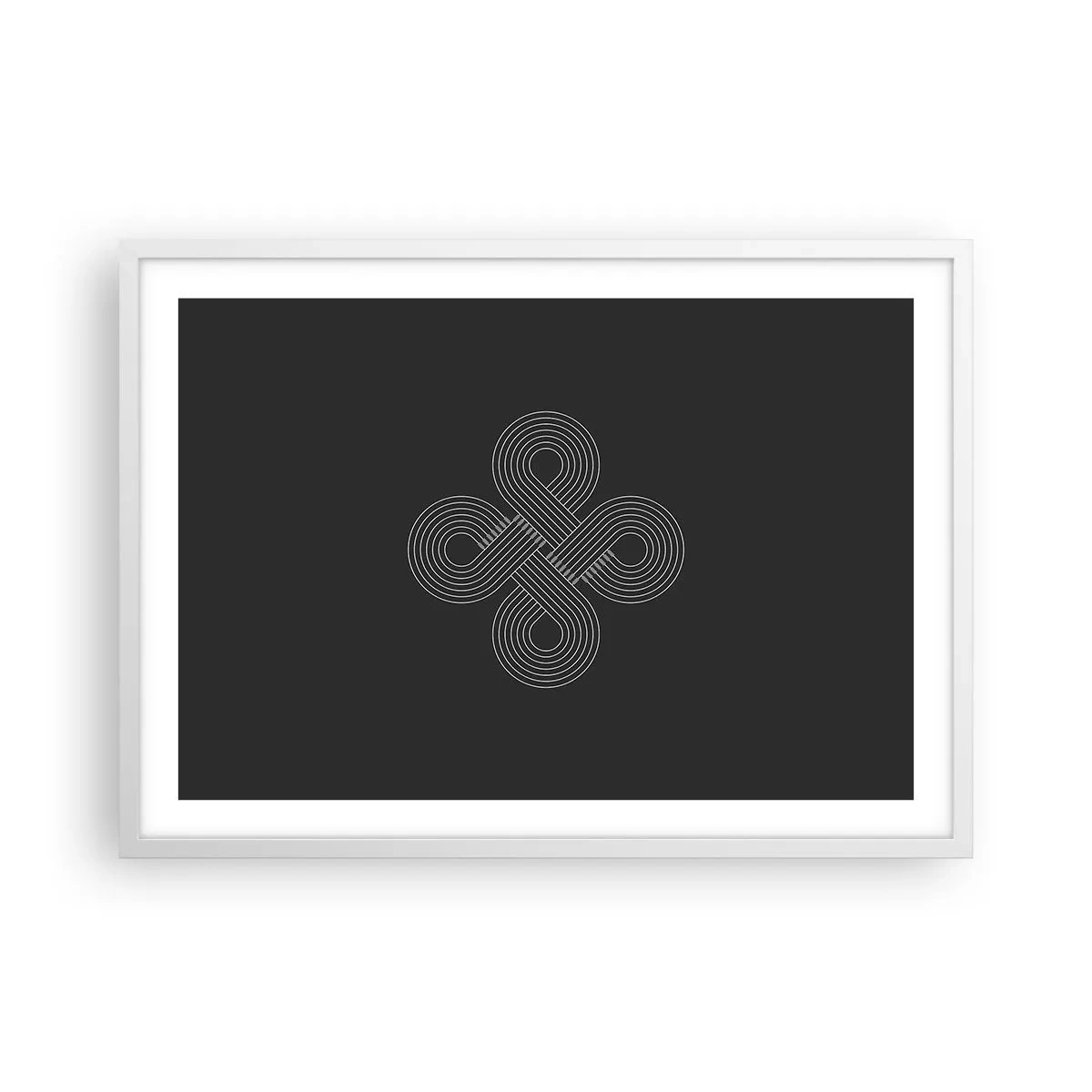 Poster în ramă albă - În spirit celtic - 70x50 cm