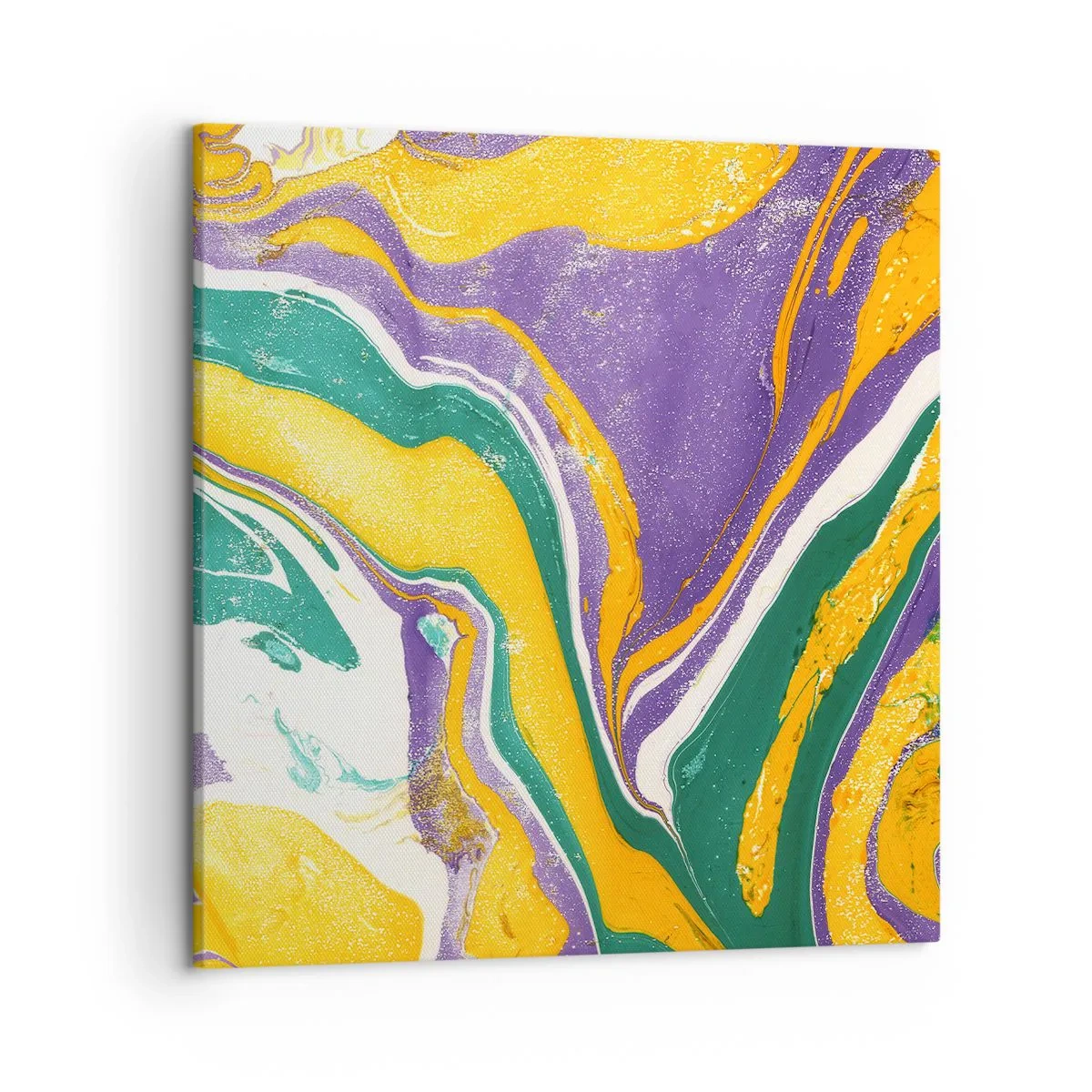 Tablou pe pânză - Valuri de culoare - 50x50 cm